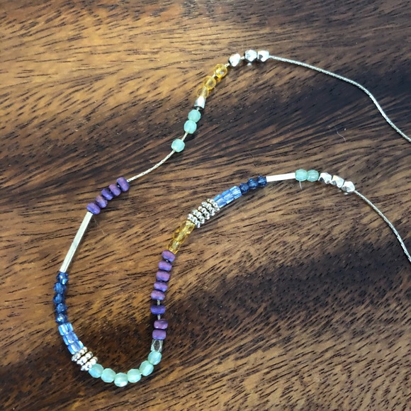 Gold Beaded Adjustable Necklace - Picture 3 of 3